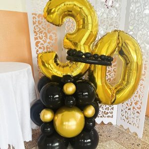 Arreglo de globo Santo domingo numero 30