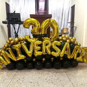 Bouquet de goblos Aniversario Santo Domigo