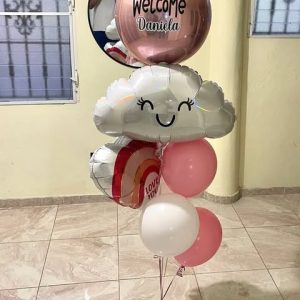 Globos con Helion en Santo Domingo Este - Orbz personalizado - Bienvenida, Nacimiento